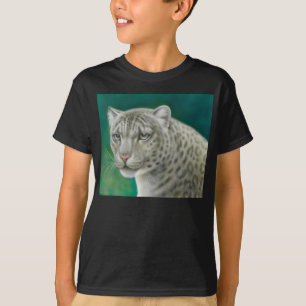ユキヒョウは暗いTシャツをからかいます Tシャツ