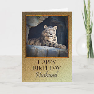 ユキヒョウを持つ誕生日のために カード