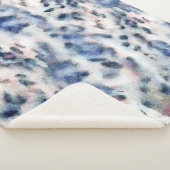 ユキヒョウアニマルプリントの肌の模様 シェルパブランケット (3/4)