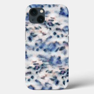 ユキヒョウアニマルプリントスキンパターン iPhone 13ケース