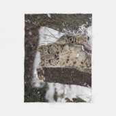 ユキヒョウカブス フリースブランケット (正面)