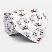 ユキヒョウパターン ネクタイ (ロール)