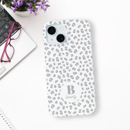 ユキヒョウモノグラムの印モダン iPhone 15ケース