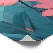 ユキヒョウヴィンテージ動物自然シティフォレストアート ポスター (角)