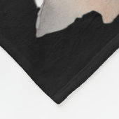 ユキヒョウ冬山パーソナライズされた フリースブランケット (角)