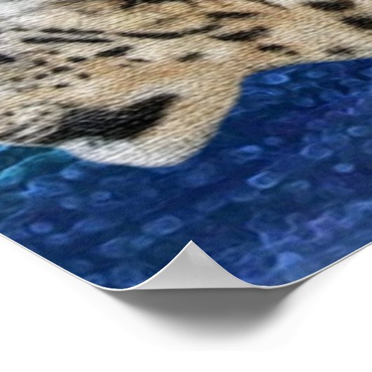 ユキヒョウ勇気ポスタやる気を起こさせるー ポスター (角)