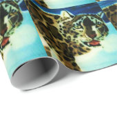 ユキヒョウ包装紙 ラッピングペーパー (ロールコーナー)