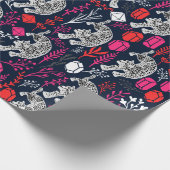 ユキヒョウ包装紙 ラッピングペーパー (角)