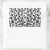 ユキヒョウ印刷カスタム 長方形シール (バッグ)