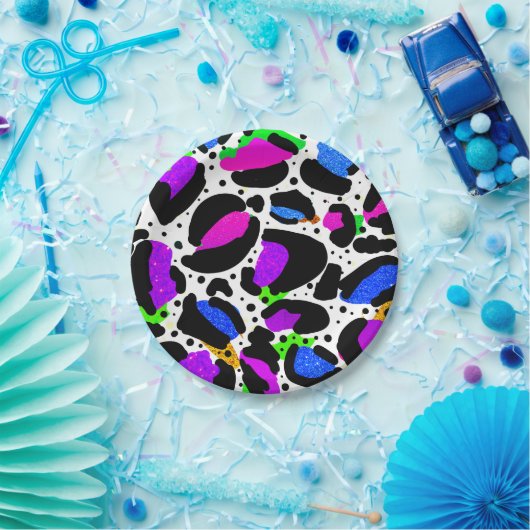 ユキヒョウ印刷ブライト紙プレート ペーパープレート (パーティー)