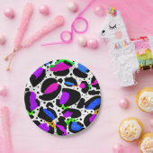 ユキヒョウ印刷ブライト紙プレート ペーパープレート (パーティー)