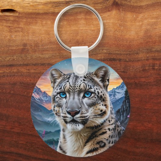 ユキヒョウ城サンライズ反射 キーホルダー (裏面)