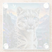 ユキヒョウ山バレーサンセット ガラスコースター (裏面)