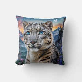 ユキヒョウ山バレーサンセット クッション