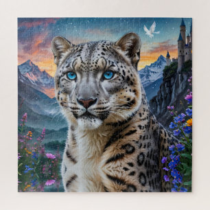 ユキヒョウ山バレーサンセット ジグソーパズル