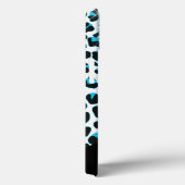 ユキヒョウ柄グリッター・モノグラム Case-Mate iPhoneケース (裏面 / 右)