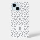 ユキヒョウ柄モノグラムモダン Case-Mate iPhoneケース (裏面)