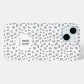 ユキヒョウ柄モノグラムモダン Case-Mate iPhoneケース (裏面 (横))