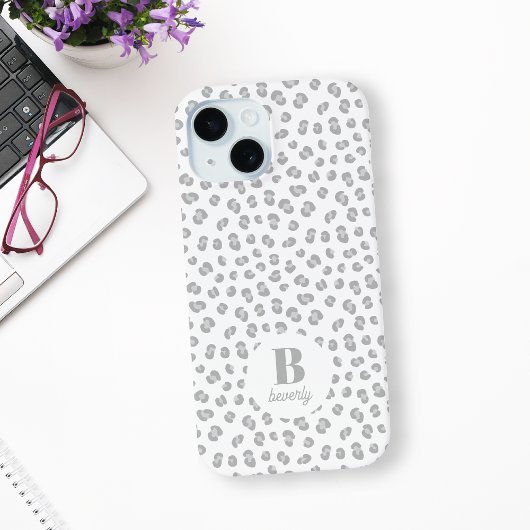 ユキヒョウ柄モノグラムモダン Case-Mate iPhoneケース