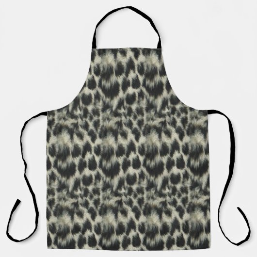 ユキヒョウ柄 エプロン (正面)