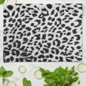 ユキヒョウ柄 キッチンタオル (折り畳み)