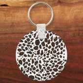 ユキヒョウ柄 キーホルダー (正面)