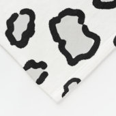 ユキヒョウ柄 フリースブランケット (角)