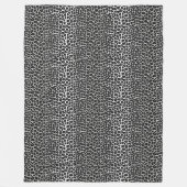 ユキヒョウ柄 フリースブランケット (正面)