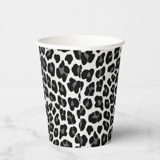 ユキヒョウ柄 紙コップ (右)