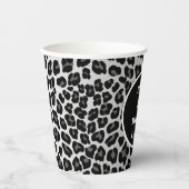 ユキヒョウ柄 紙コップ (正面)