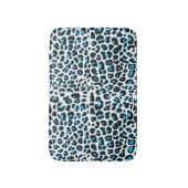 ユキヒョウ毛皮プリントバスマット バスマット (正面縦)