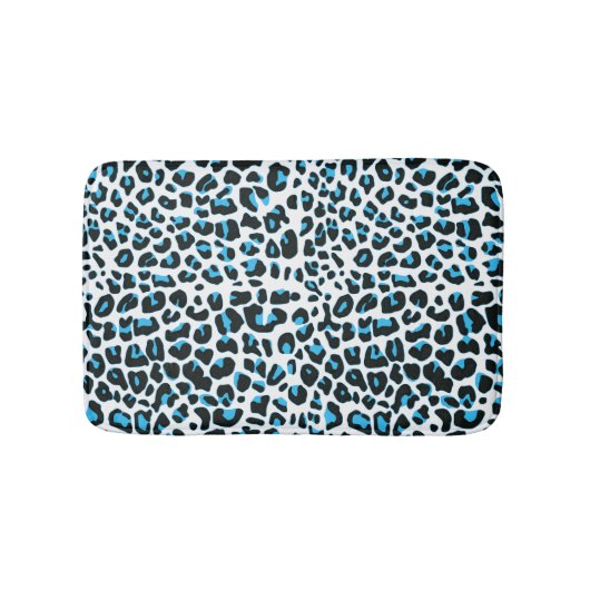 ユキヒョウ毛皮プリントバスマット バスマット (正面)