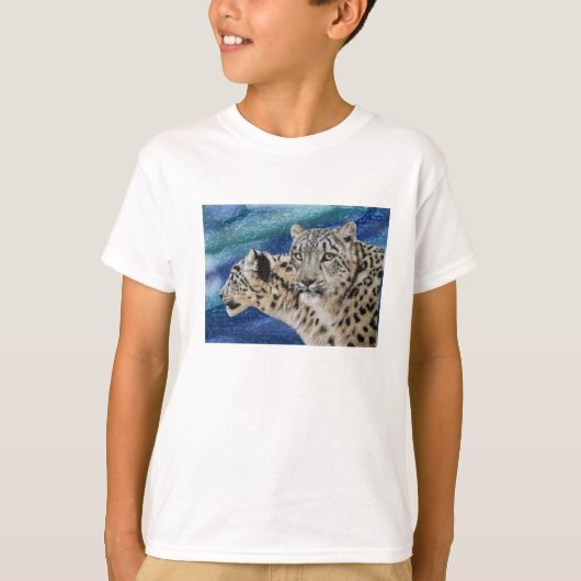 ユキヒョウ生息地 Tシャツ (正面)
