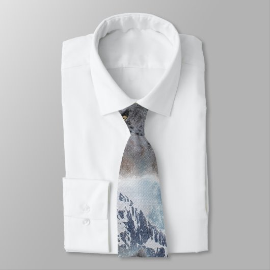 ユキヒョウ絶滅危惧種大きな猫 ネクタイ (タイ)