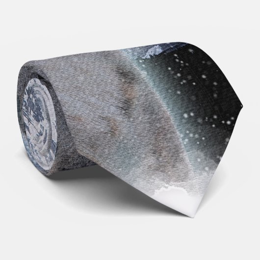 ユキヒョウ絶滅危惧種大きな猫 ネクタイ (ロール)