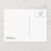 ユキヒョウ葉書 ポストカード (裏面)