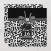 ユキヒョウ誕生日パーティー 招待状 (正面/裏面)