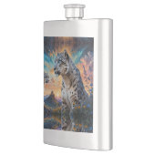 ユキヒョウ野火サンライズ反射 フラスク (左)