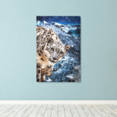 ユキヒョウ雲散歩士 キャンバスプリント (インサイチュ (ウッドフロア))