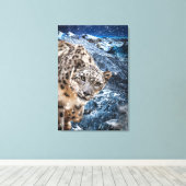 ユキヒョウ雲散歩士 キャンバスプリント (インサイチュ (ウッドフロア))