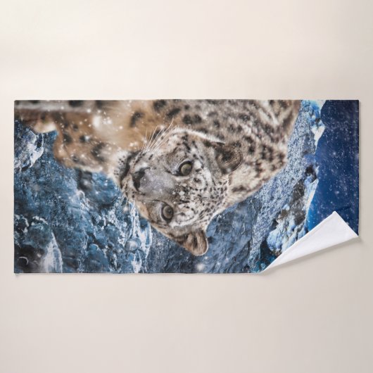 ユキヒョウ雲散歩士 バスタオル (バスタオル)