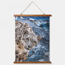 ユキヒョウ雲散歩士 吊り下げ型タペストリー