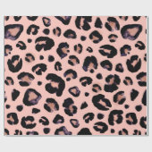 ユキヒョウ黒い灰色のベージュの継ぎ目のない背景。 ラッピングペーパー (フラット)