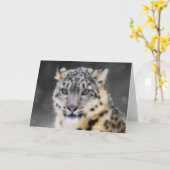 ユキヒョウ カード (黄色い花)