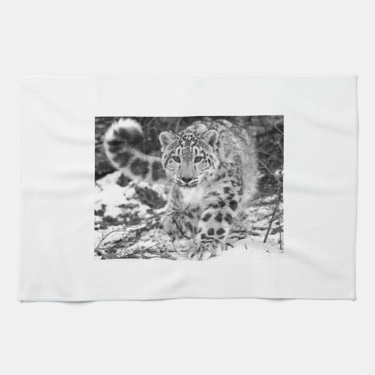 ユキヒョウ キッチンタオル (横)