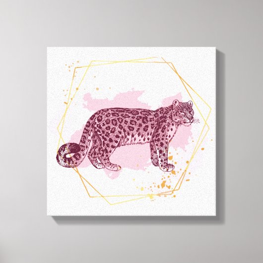 ユキヒョウ キャンバスプリント (正面)