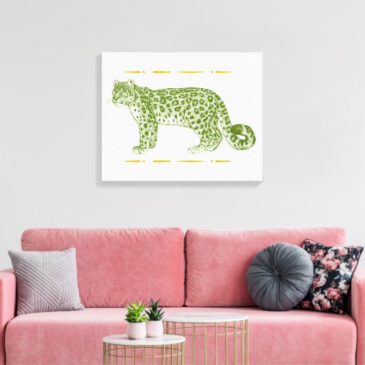 ユキヒョウ キャンバスプリント (インサイチュ (リビング))