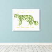ユキヒョウ キャンバスプリント (インサイチュ (ウッドフロア))