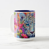 ユキヒョウ・コーヒーマグ ツートーンマグカップ (正面左)