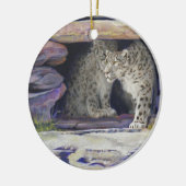 ユキヒョウ セラミックオーナメント (左)